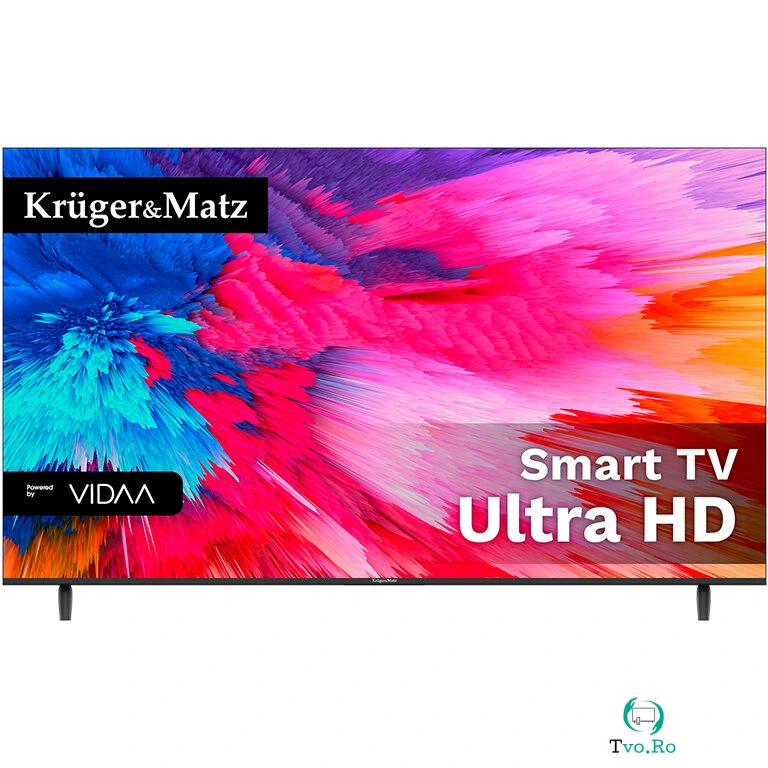 Televizor LED Smart KM0265UHD-V2 65Inch Ultra HD Sistem Operare VIDAA Wi-Fi Negru