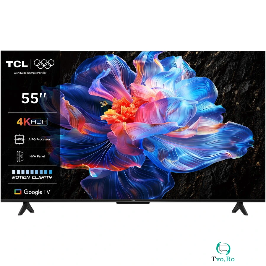 Televizor Smart LED 55P6K 139cm 55inch Ultra HD 4K Google TV Black la 1,600.00 lei ron