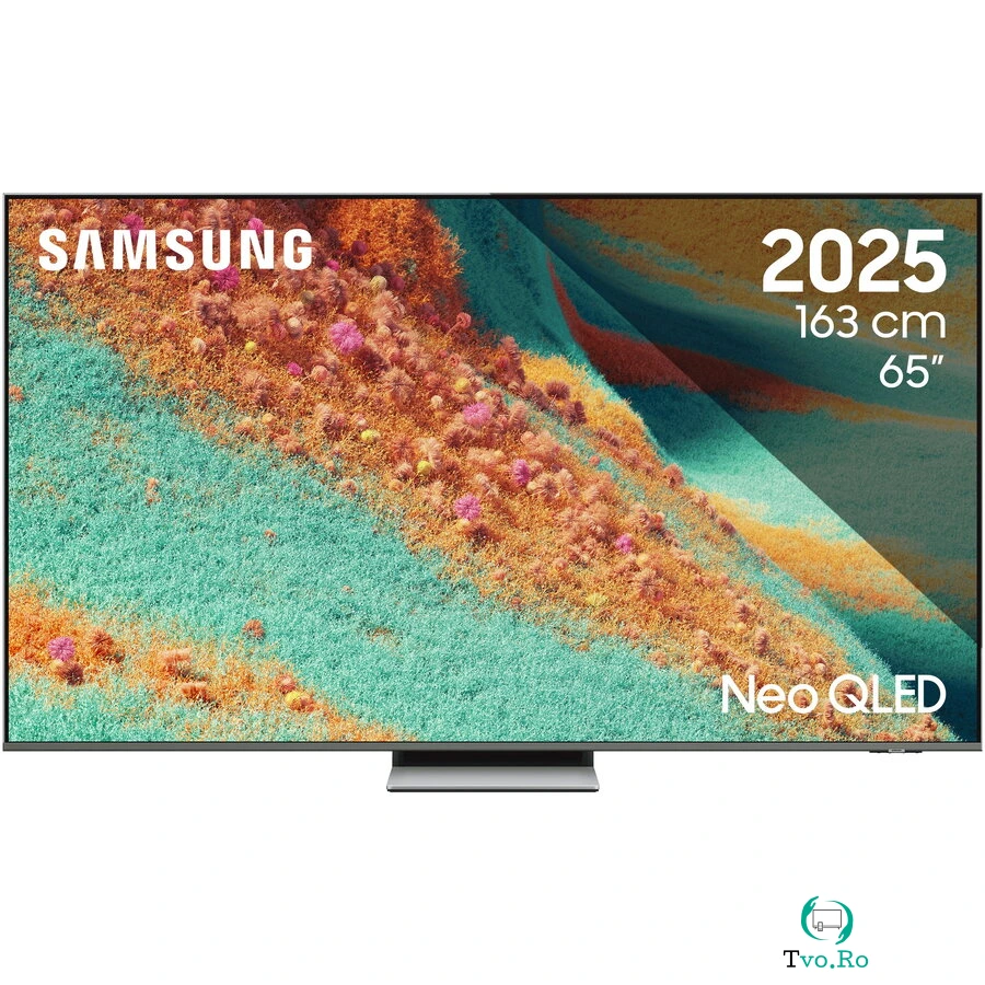 Samsung Televizor Samsung MiniLED Neo QLED 65QN85F, 163 cm, Smart, 4K Ultra HD, 100 Hz, Clasa F (Model 2025), Argintiu la 4,651.99 lei ron