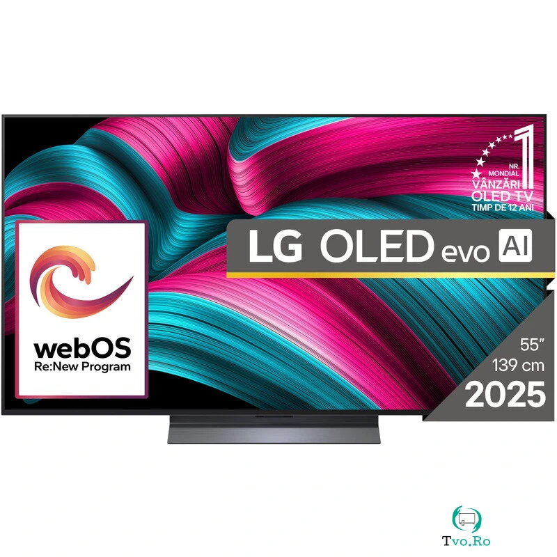 LG Televizor LG OLED evo 55C52LA, Diagonala 139 cm, Rezolutie 3840 x 2160, Smart, 4K Ultra HD, 100 Hz, Clasa F, Gri-inchis la 7,267.99 lei ron