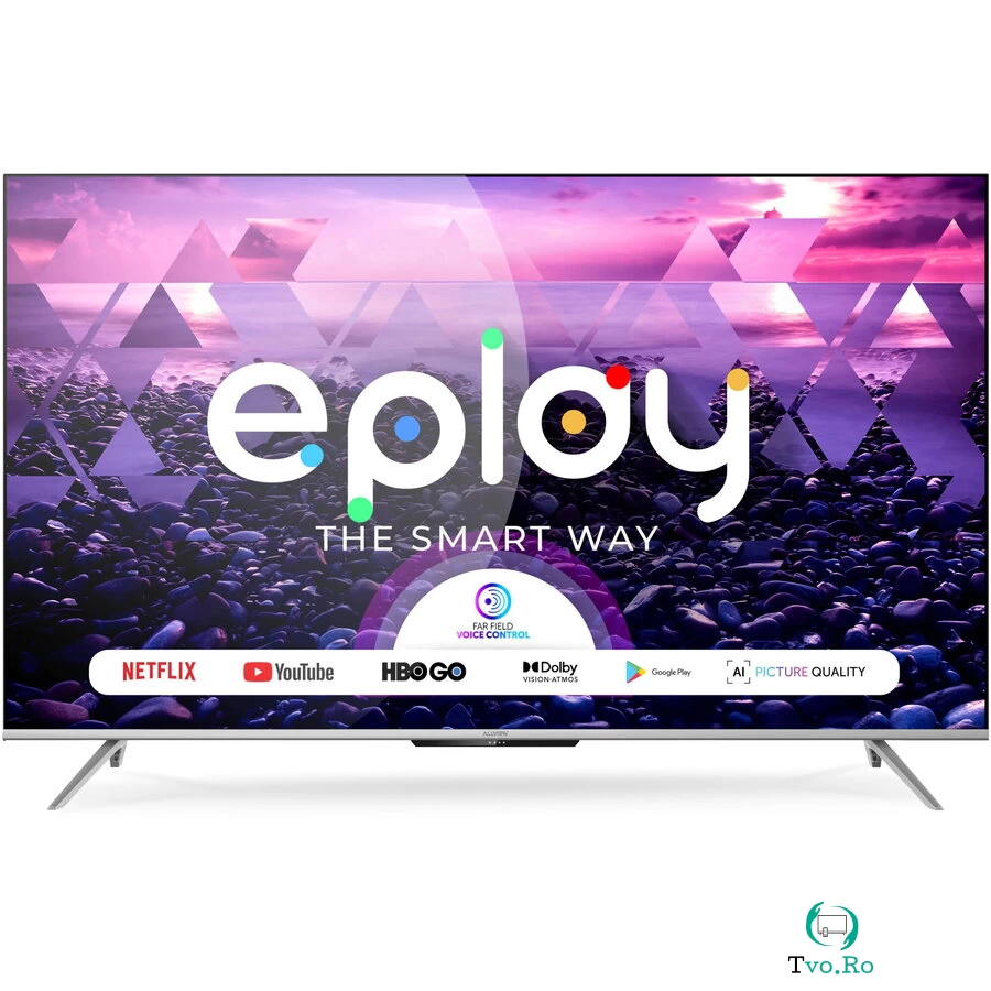 Allview Televizor Allview 43ePlay7100-U, 108 cm, Smart, 4K Ultra HD, LED, Clasa G, Negru
