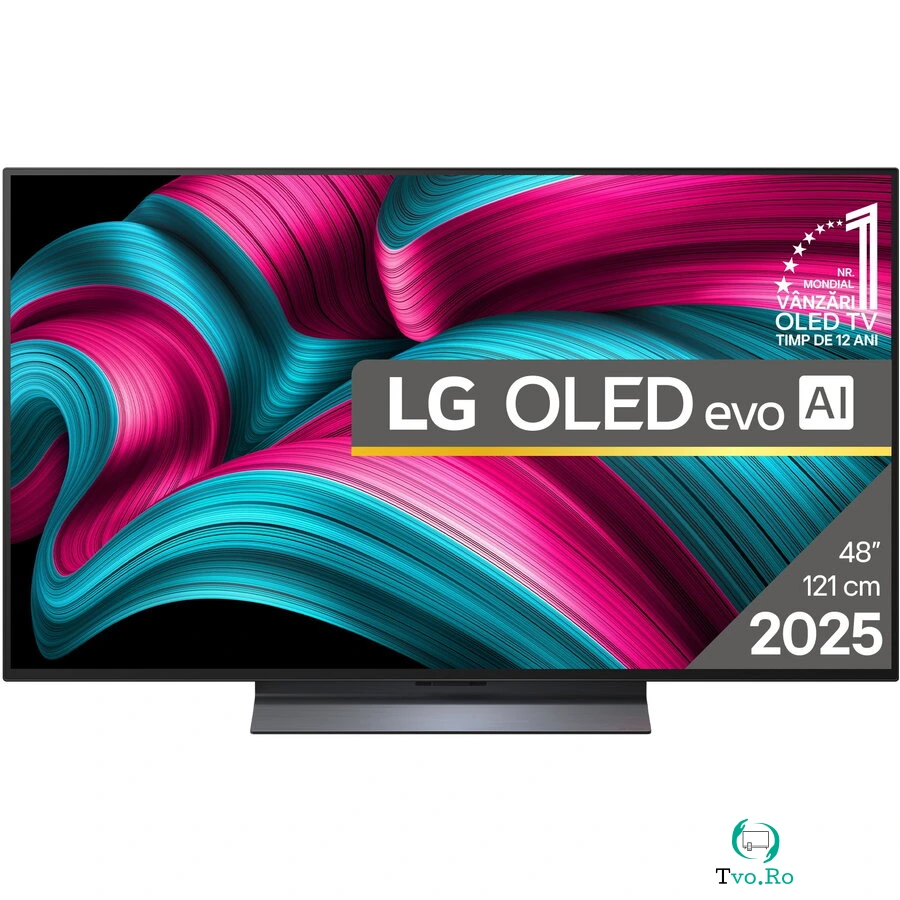 LG Televizor LG OLED evo 48C52LA, 121 cm, Smart, 4K Ultra HD, 100 Hz, Clasa G (Model 2025), Gri Inchis