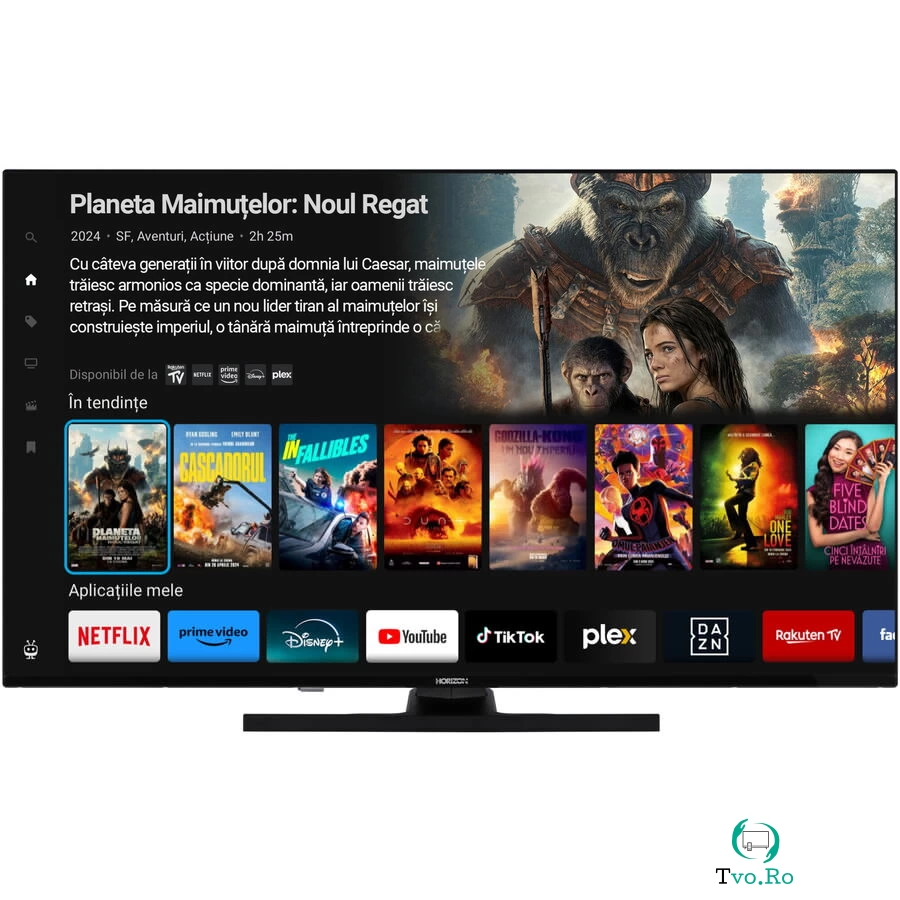 Horizon Televizor Horizon QLED 43HQ8560U/D, 108 cm, Smart, 4K Ultra HD, Clasa F, Negru la 1,819.99 lei ron