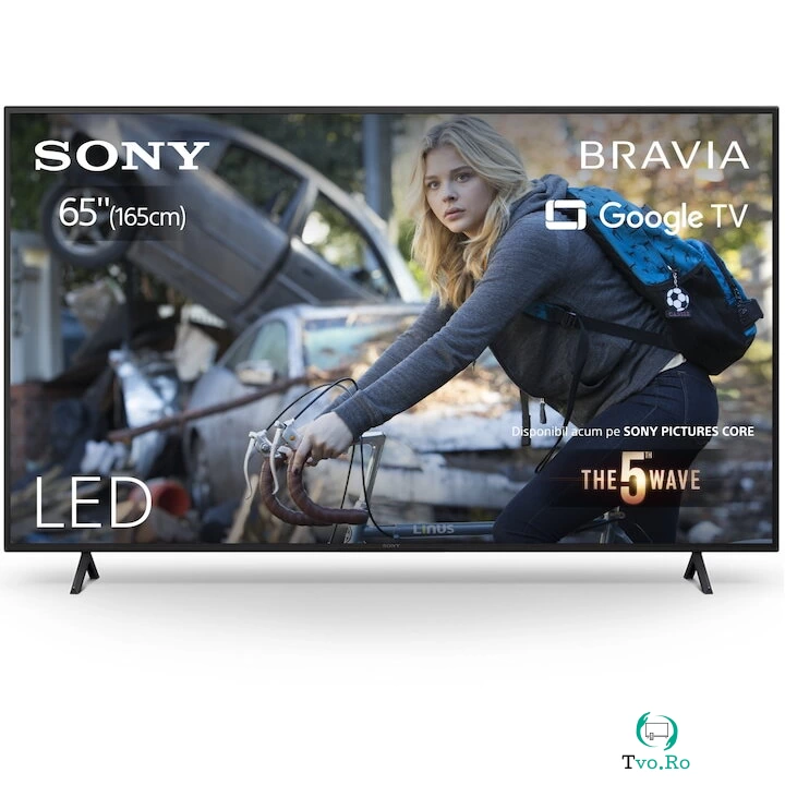 Sony Televizor Sony BRAVIA LED 65X75WL, 164 cm, Smart Google TV, 4K Ultra HD, Clasa F (Model 2023)
