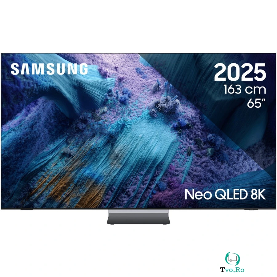Samsung Televizor Samsung MiniLED Neo QLED 65QN990F, 163 cm, Smart, 8K, 100 Hz, Clasa G (Model 2025), Negru la 21,002.99 lei ron