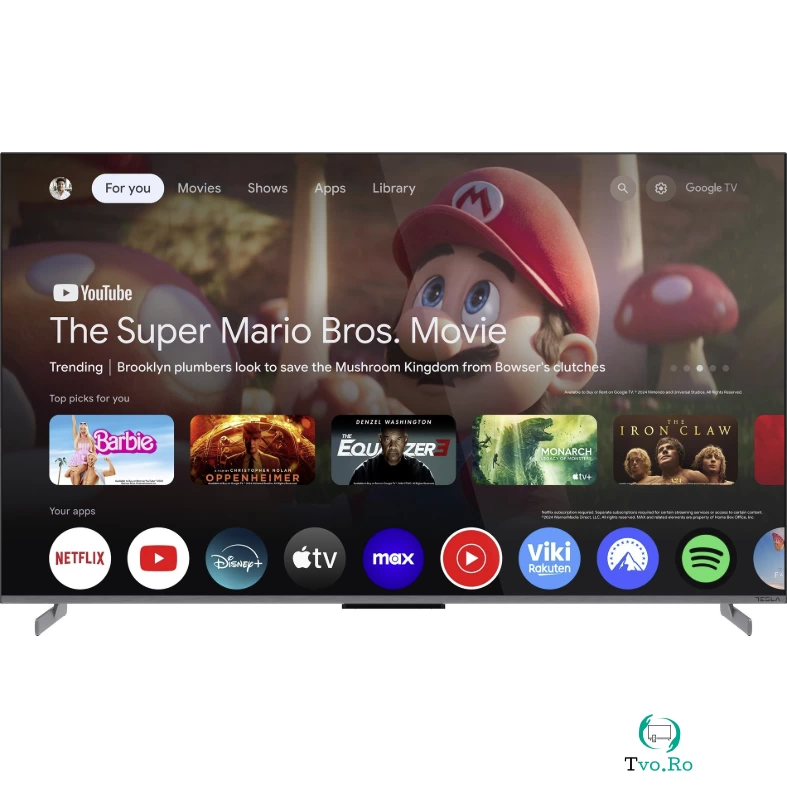 TESLA Televizor Tesla QLED G55S949GUS, Smart Google TV, 4K Ultra HD la 2,750.99 lei ron
