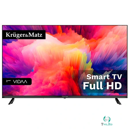 Televizor LED 109cm 43inch KM0243FHD-V3 Full HD Smart TV WiFi CI+ Negru