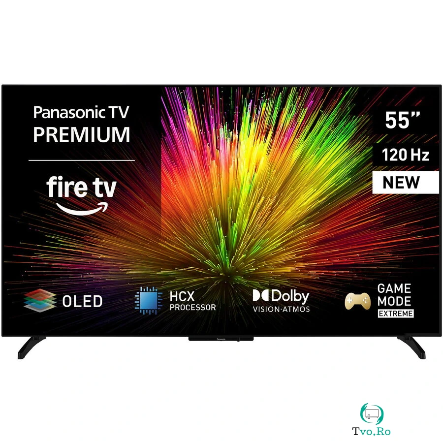 Panasonic Televizor Panasonic OLED TV-55Z80BEZ, 139 cm, Smart, 4K Ultra HD, 100 Hz, Clasa F (Model 2025), Negru